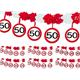 Krepp Girlande 80. Geburtstag