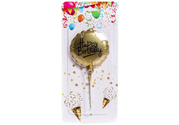 Kuchenkerzen Ballon Happy Birthday | Bild 3