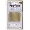 Kuchenkerzen Glitter gold