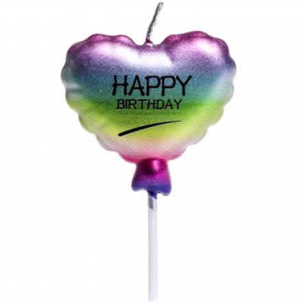 Kuchenkerzen Herz Happy Birthday