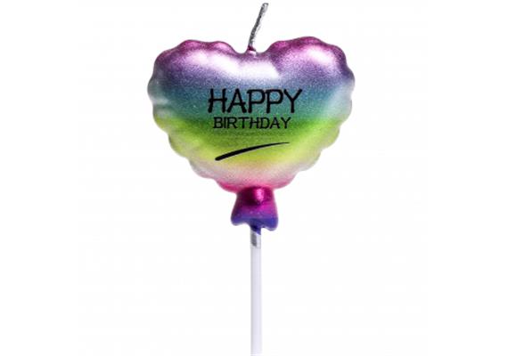 Kuchenkerzen Herz Happy Birthday | Bild 1