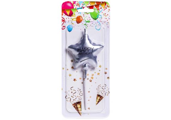 Kuchenkerzen Stern Happy Birthday | Bild 2