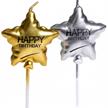 Kuchenkerzen Stern Happy Birthday | Bild 1