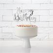 Kuchenstecker Happy Birthday silber | Bild 2