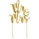 Kuchenstecker Mr & Mrs gold
