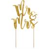 Kuchenstecker Mr & Mrs gold