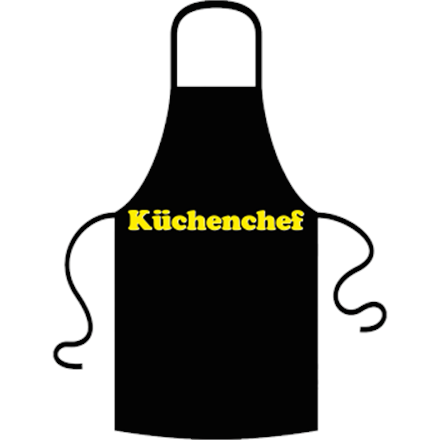 Küchenchef Schrift Schürze