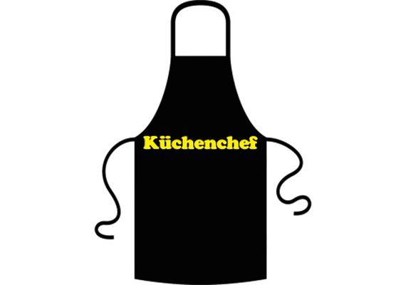 Küchenchef Schrift Schürze