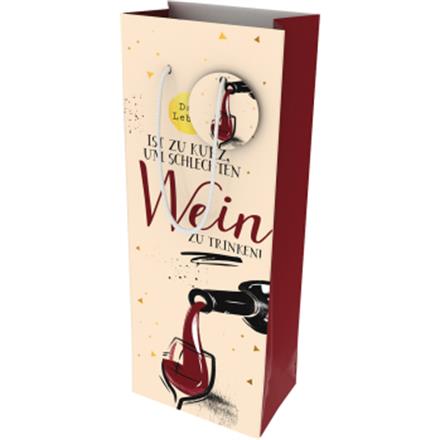 Leben Wein Geschenksack (Flasche)