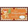 Lebkuchen XXL Gutscheincouvert