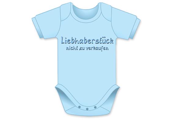 Liebhaberstück hellblau Body - Grösse 74/80