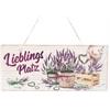 Lieblingsplatz Lavendel Metallschild
