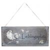 Lieblingsplatz Vogel Metallschild