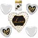 Love Folienballone (5er-Set)