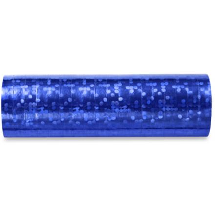Luftschlange metallic blau