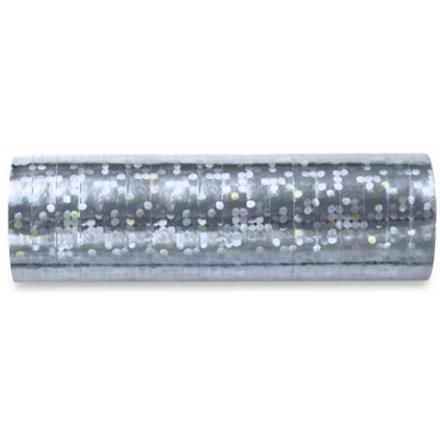 Luftschlange metallic silber