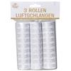 Luftschlangen Happy Birthday gold-weiss