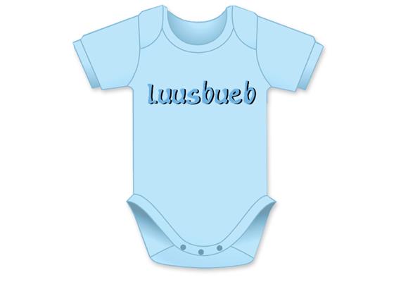 Luusbueb hellblau Body - Grösse 62/68