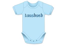 Luusbueb hellblau Body - Grösse 74/80