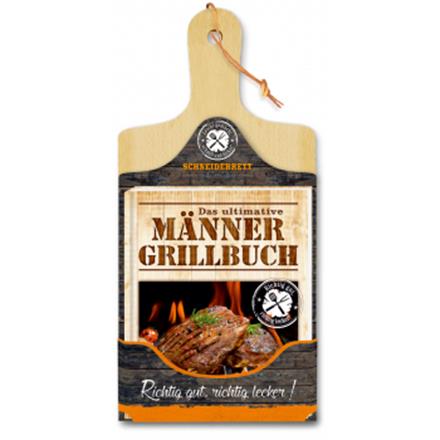 Männer-Grillbuch mit Schneidebrett