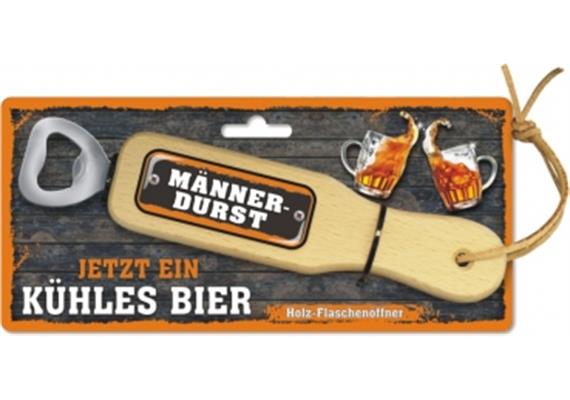 Männerdurst Holzflaschenöffner