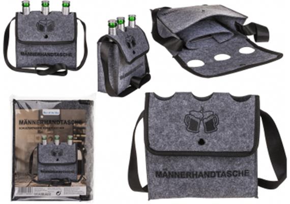 Männerhandtasche Umhänge Flaschentasche | Bild 2