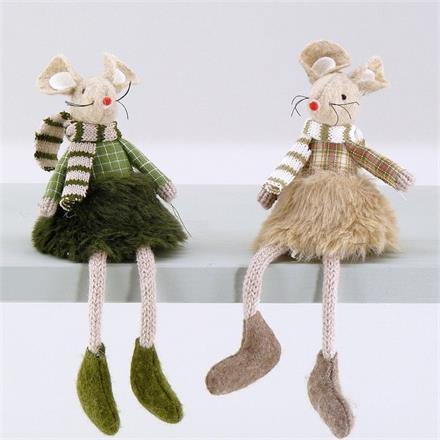 Mäuse Winter Kantenhocker (16 cm)