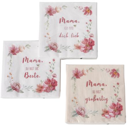 Mama Servietten (3 sort.)