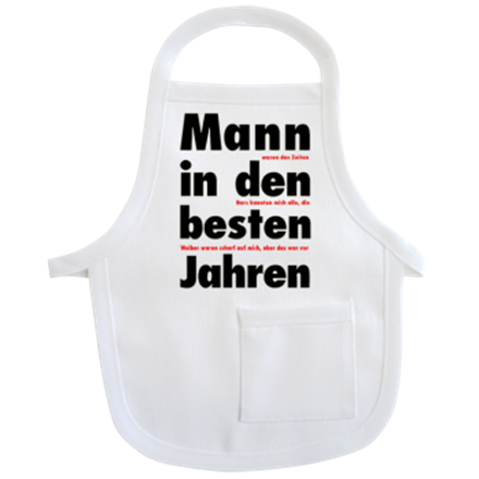 Mann beste Jahre Mini-Schürze