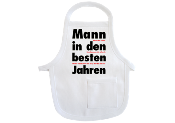 Mann beste Jahre Mini-Schürze