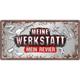 Meine Werkstatt Metallschild