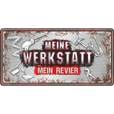 Meine Werkstatt Metallschild