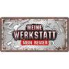 Meine Werkstatt Metallschild