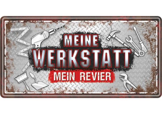 Meine Werkstatt Metallschild