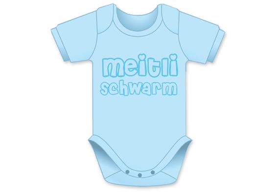 Meitli Schwarm hellblau Body - Grösse 62/68