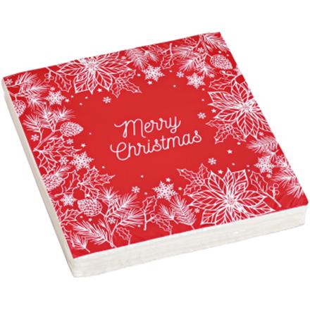 Merry Christmas rot Serviette
