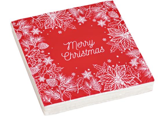 Merry Christmas rot Serviette