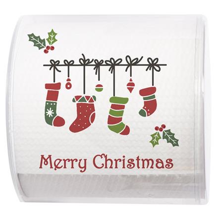 Merry Christmas Socken WC-Papier