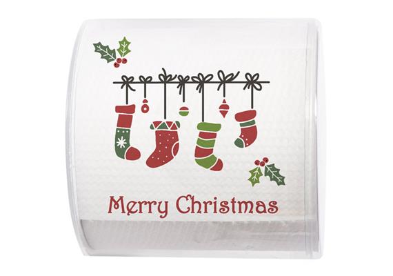Merry Christmas Socken WC-Papier