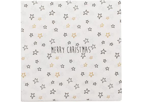 Merry Christmas Sterne Serviette