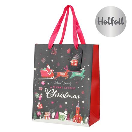 Merry Little Christmas Geschenktasche (L)