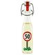 Mini Bügelflasche Likör 50. Geburtstag