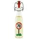 Mini Bügelflasche Likör 70. Geburtstag