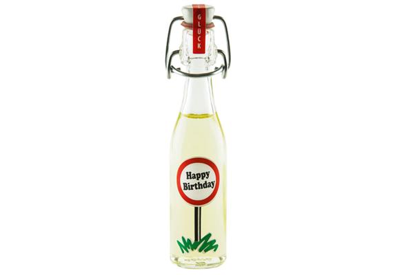 Mini Bügelflasche Likör Happy Birthday