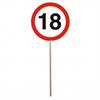 Mini Schilder 18. Geburtstag (12 Stk)