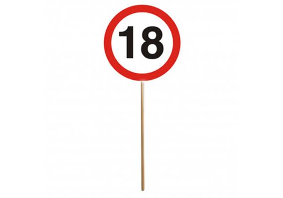 Mini Schilder 18. Geburtstag (12 Stk) | Bild 1