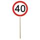 Mini Schilder 40. Geburtstag (12 Stk)