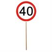 Mini Schilder 40. Geburtstag (12 Stk) | Bild 1