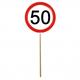 Mini Schilder 50. Geburtstag (12 Stk)