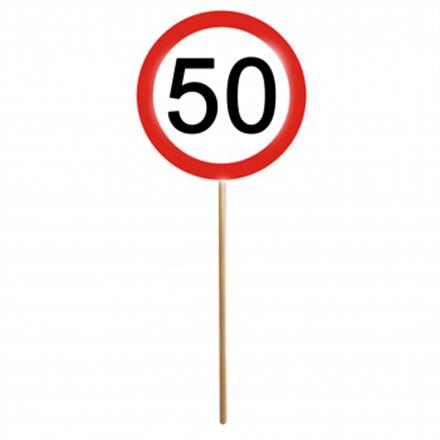 Mini Schilder 50. Geburtstag (12 Stk)